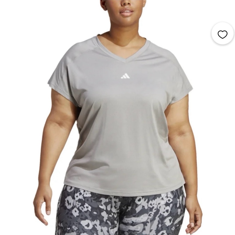 Adidas Plus Size Women’s TR-ES Min T-Shirt - Medium Grey Heather 4X $35
